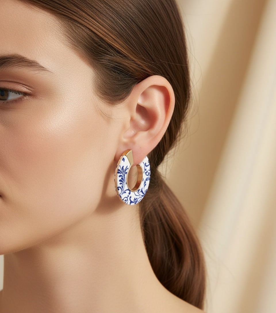 Blue and White Porcelain Hoops