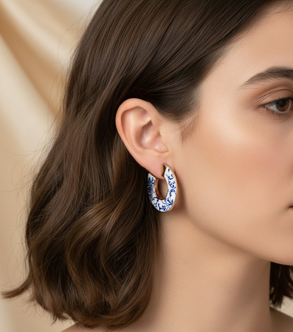 Blue and White Porcelain Hoops