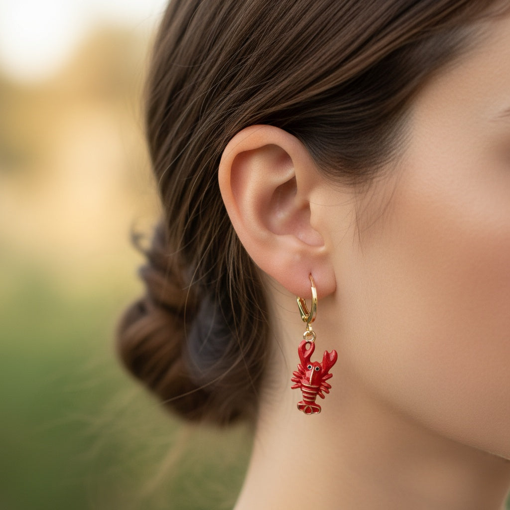 Mini Lobster Earrings
