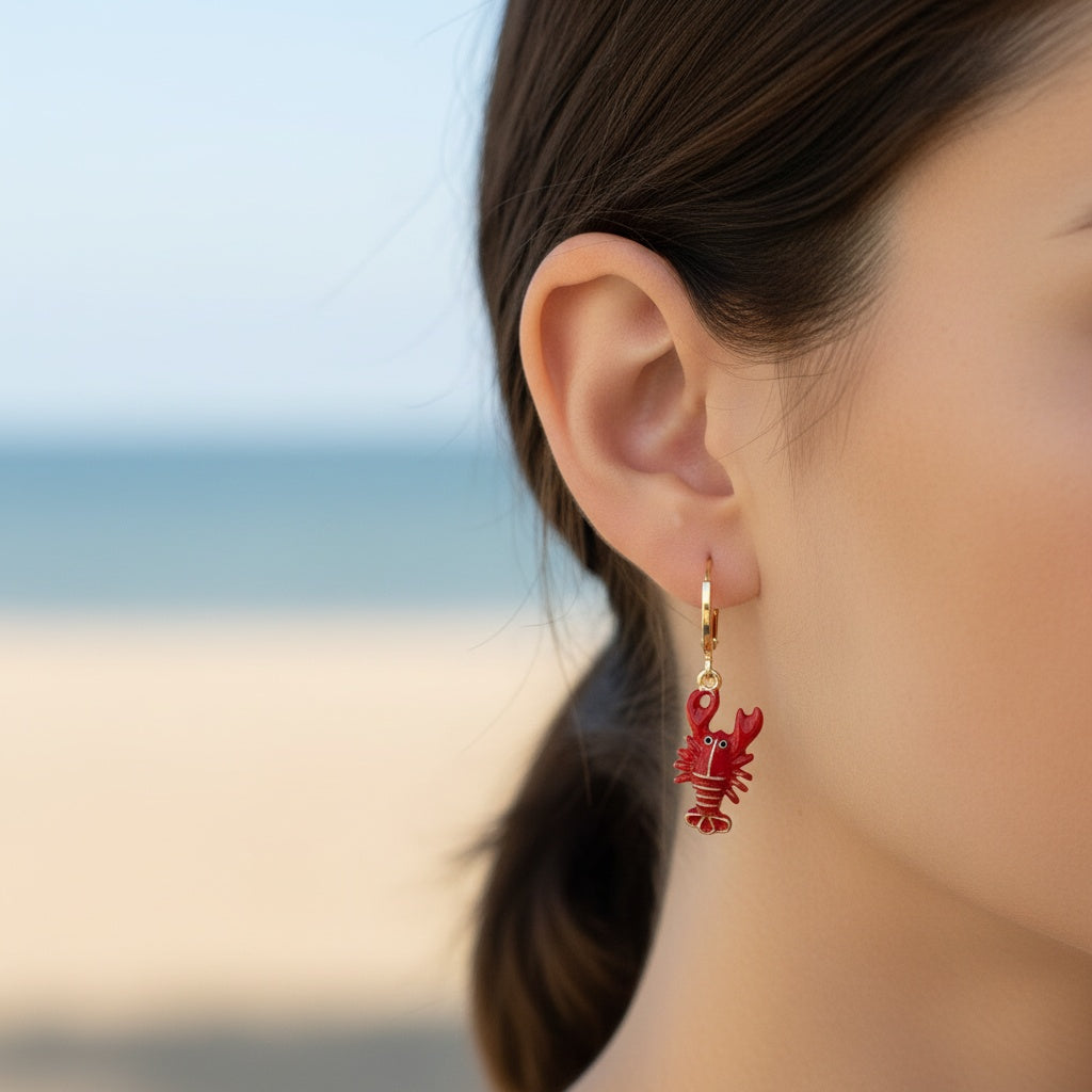 Mini Lobster Earrings