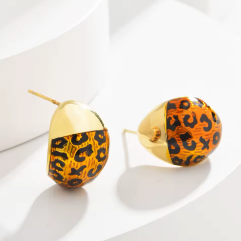 Leopard Lady Studs