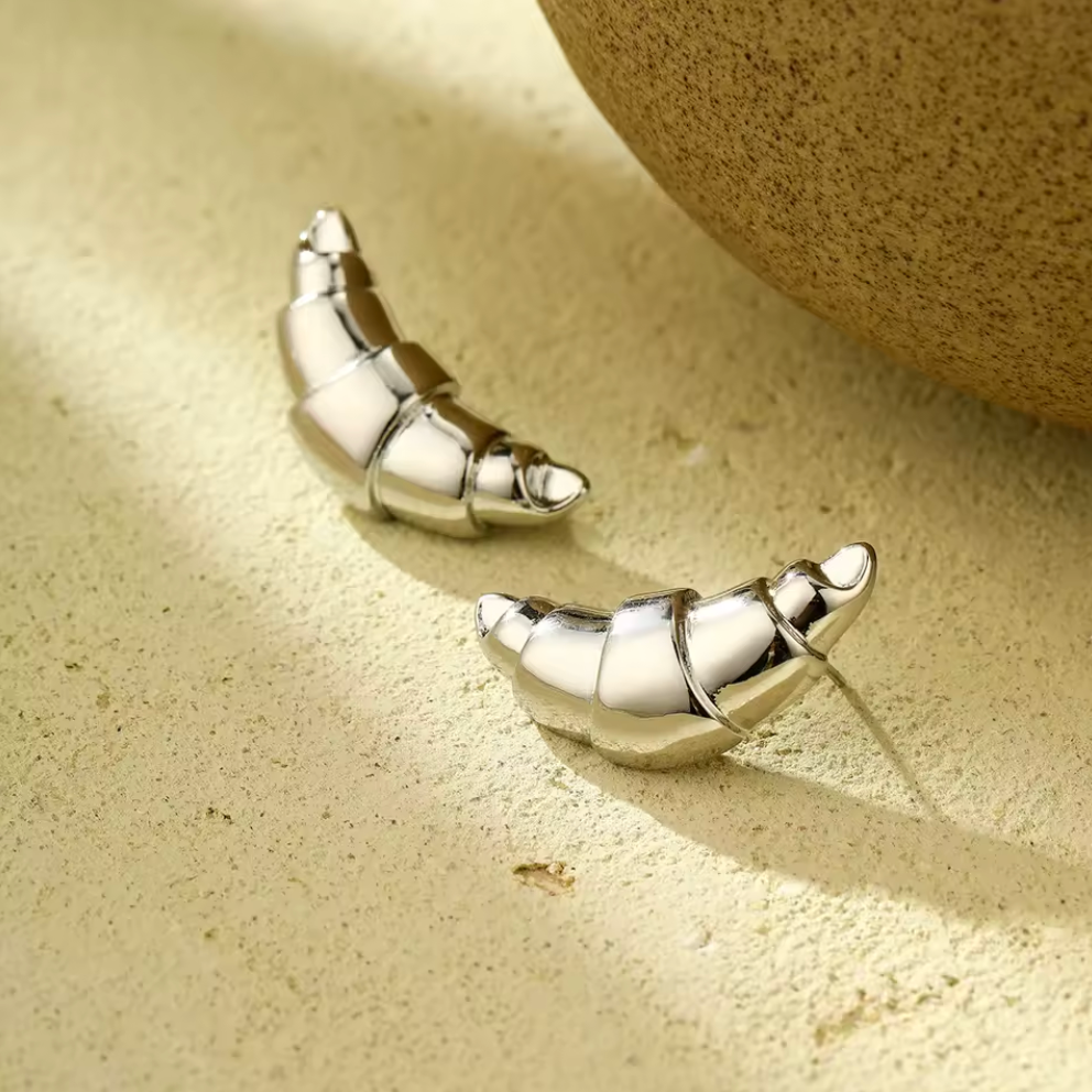 Croissant Stud Earrings