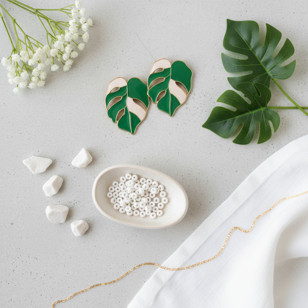 Delish Monster Pearl Enamel Earrings